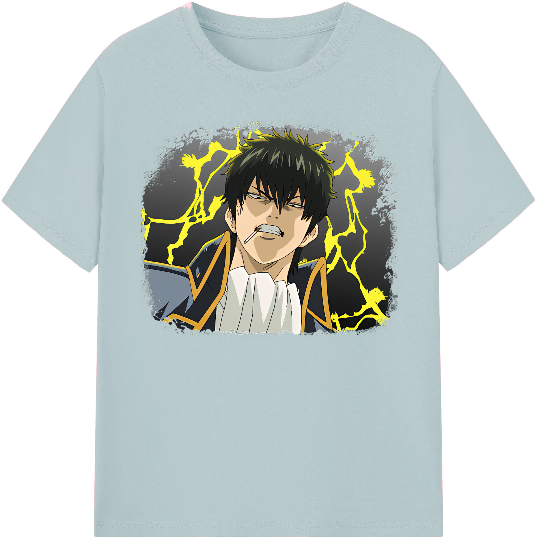 （画像用） ぎんたま 坂田銀時（さかたぎんとき） 神楽 志村新八（しむら しんぱち） GINTAMA Sakata Gintoki Kagura Shimura Shinpachi 綿100％半袖Tシャツ（フロントプリント）